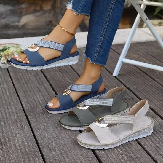Emmalyn | Arch-Support Crossover Strap Sandals
