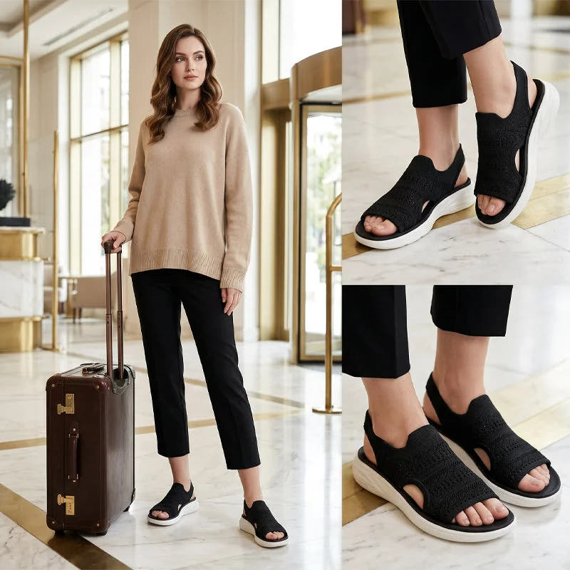 Joelle | Breathable Knit Platform Sandals