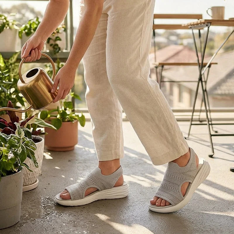 Joelle | Breathable Knit Platform Sandals