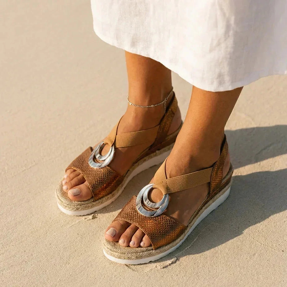Karen | Wraparound Strap Comfort Sandals