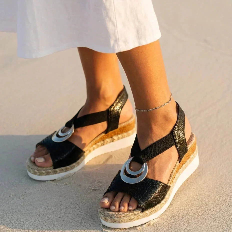 Karen | Wraparound Strap Comfort Sandals
