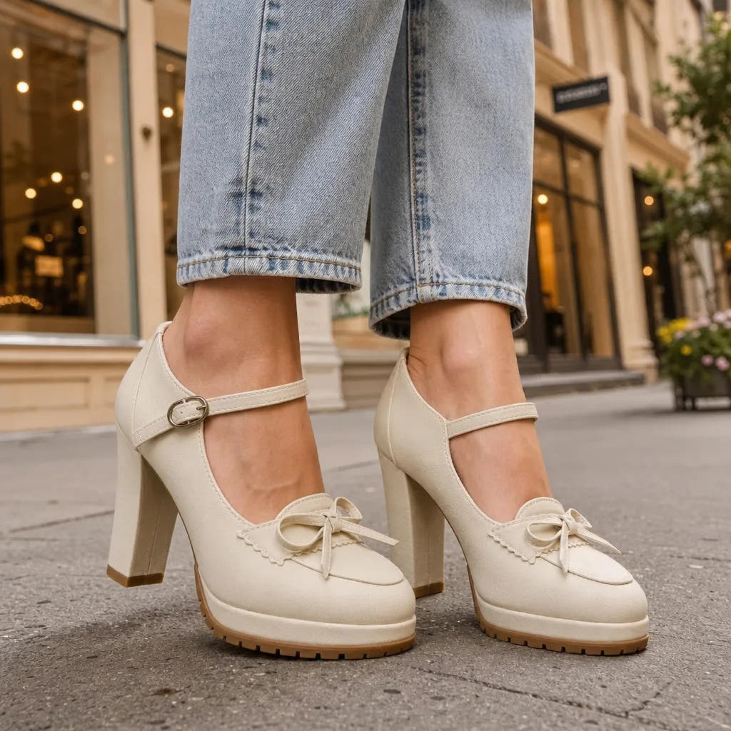 Lilly | Comfort Mary Jane Heels