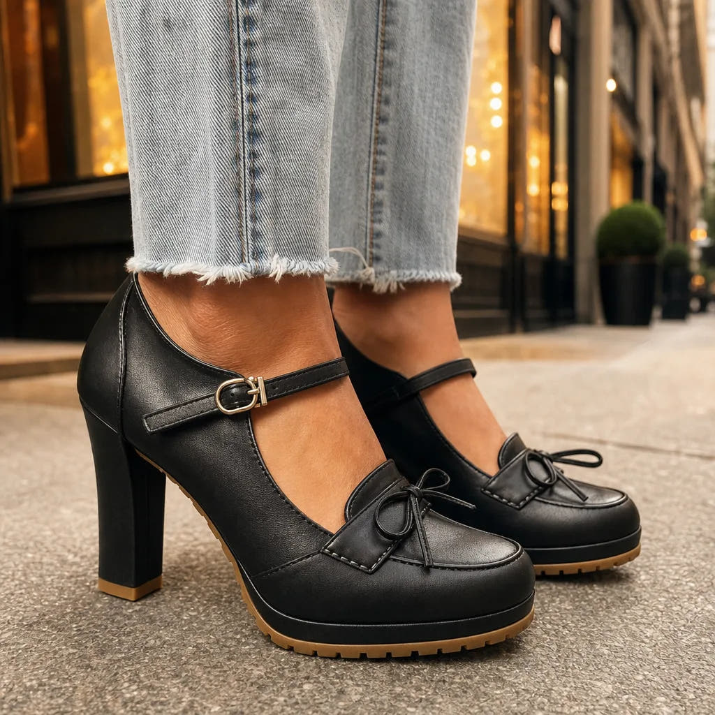 Lilly | Comfort Mary Jane Heels
