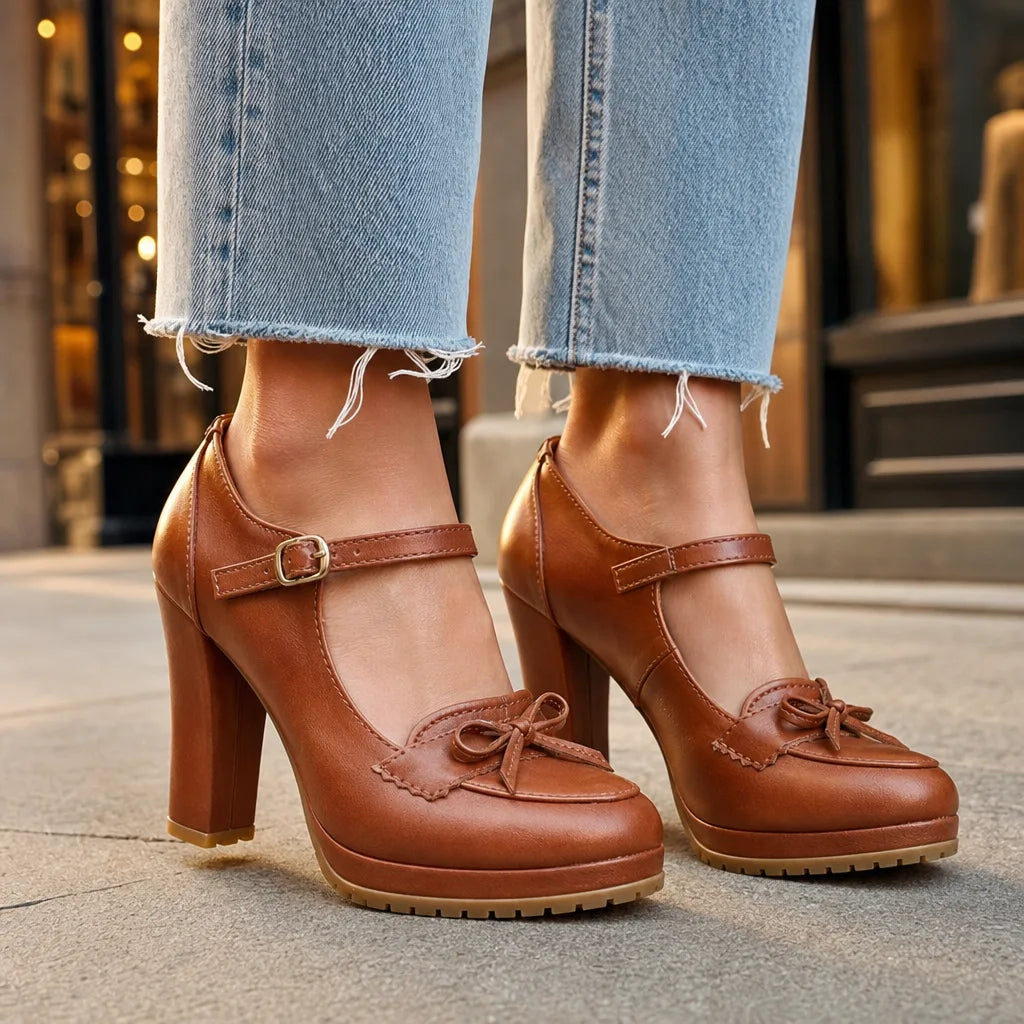 Lilly | Comfort Mary Jane Heels