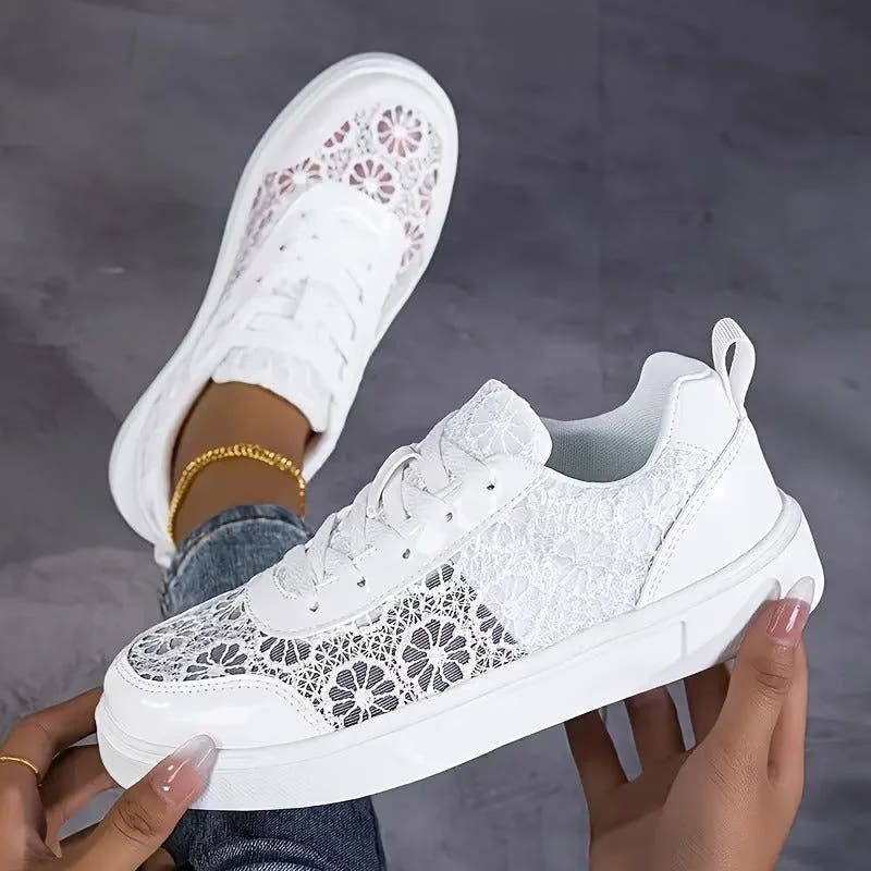 Lonneke | Floral Lace Sneakers