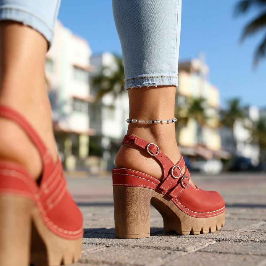 Daniela | Comfort Slingback Heels