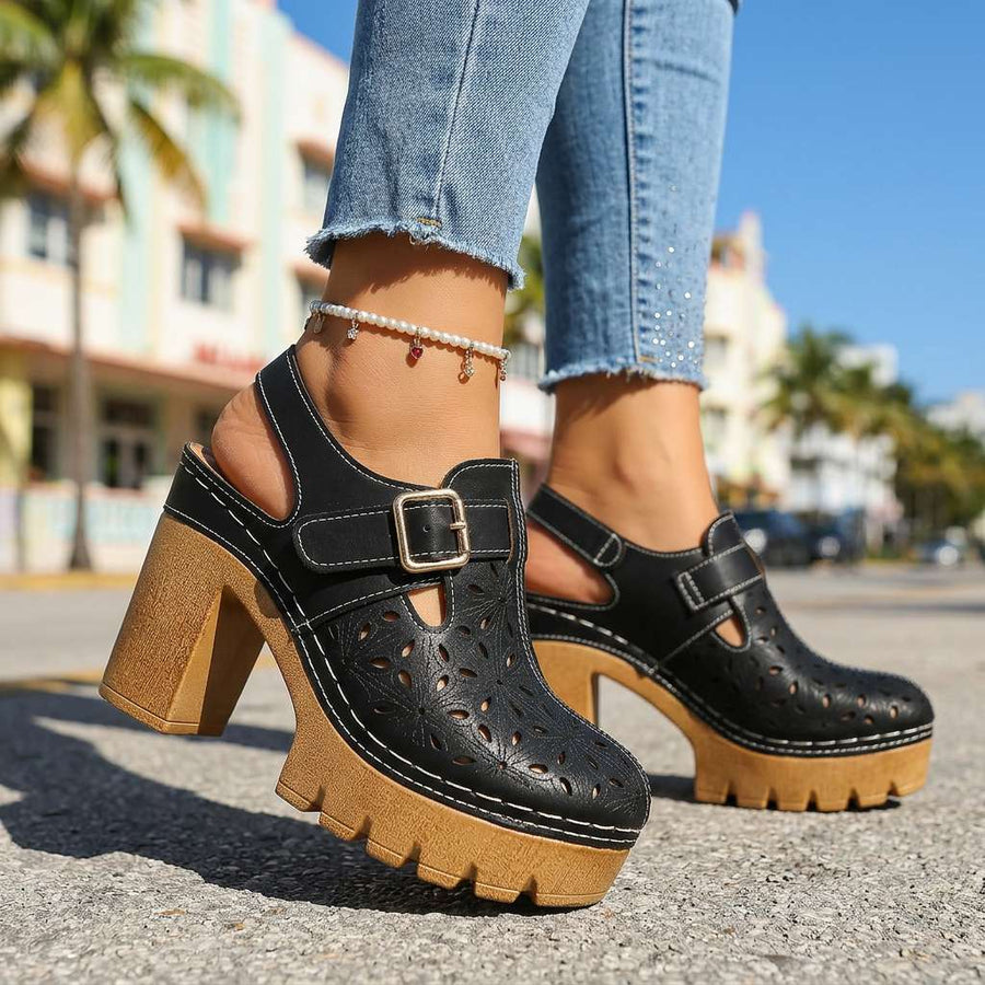 Dorinda | Comfort Clog Heels