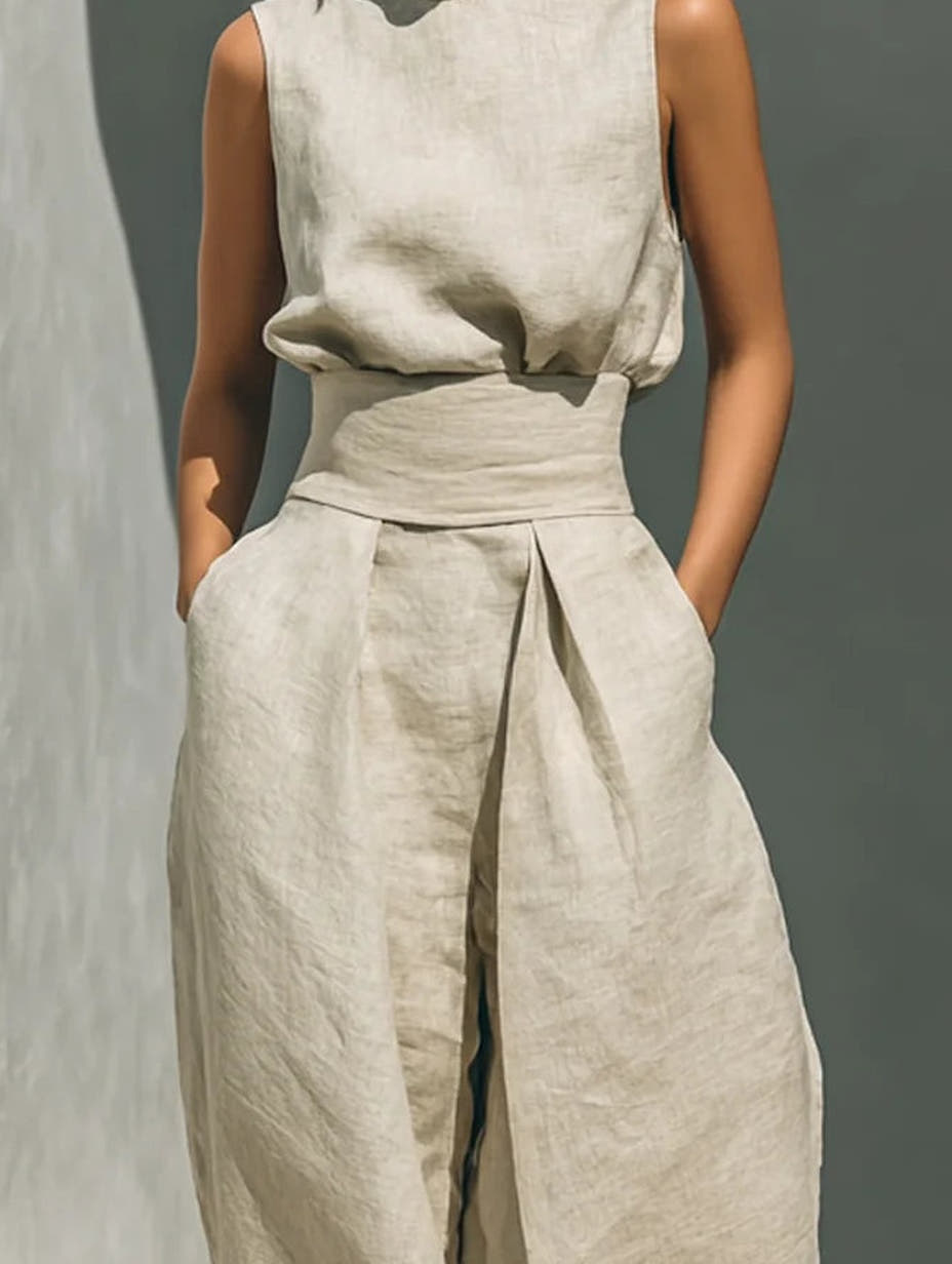 Maria | Tank Top & Wide-Leg Trousers Set