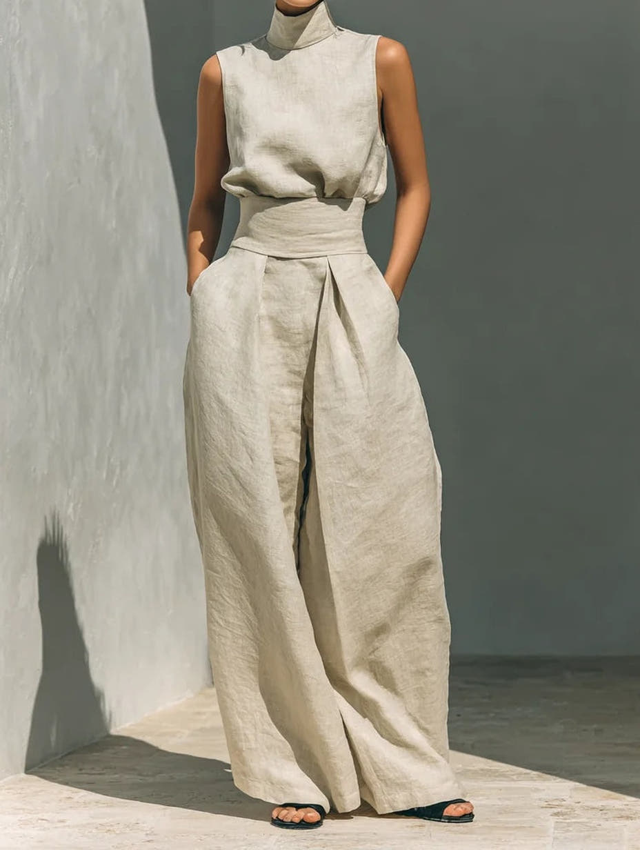 Maria | Tank Top & Wide-Leg Trousers Set