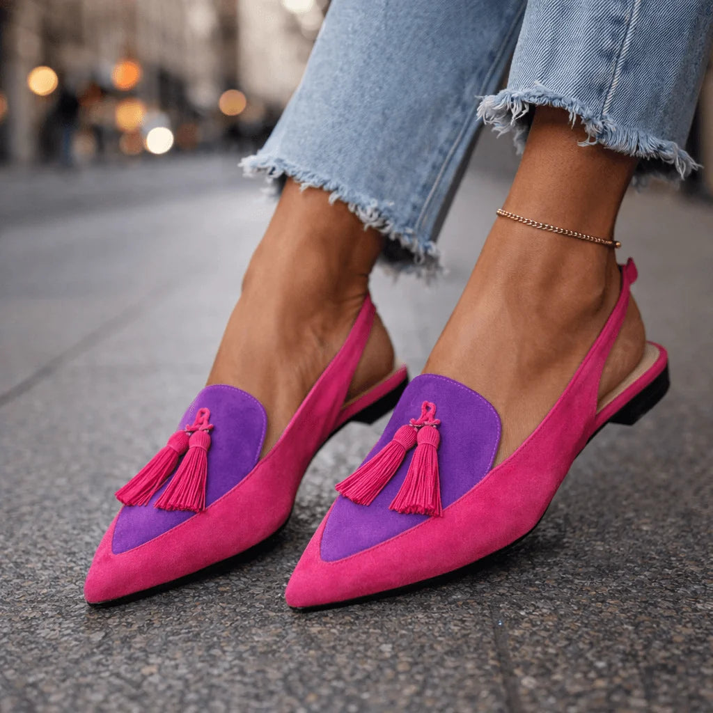 Millie | Tassel Pointed-Toe Sandals