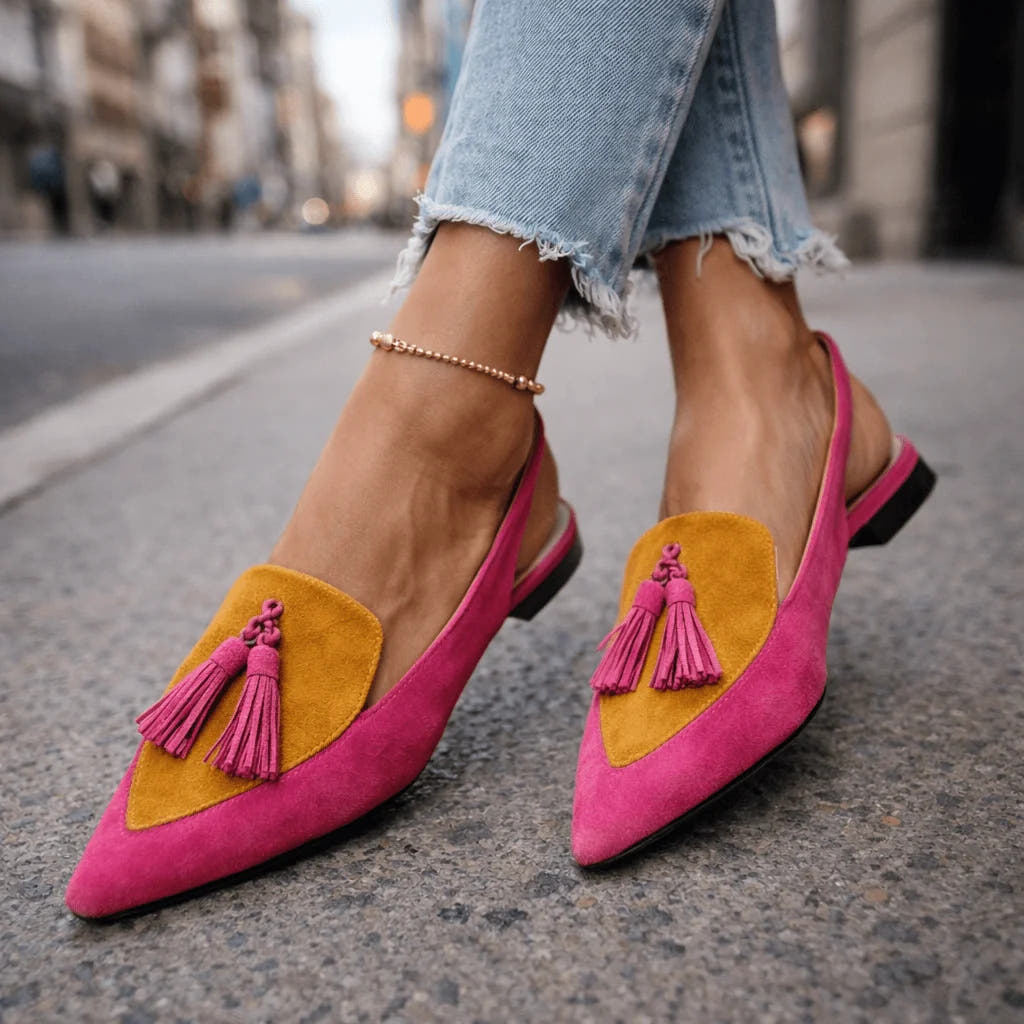 Millie | Tassel Pointed-Toe Sandals