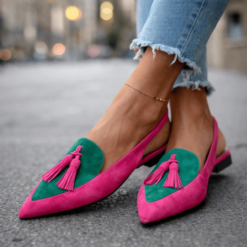Millie | Tassel Pointed-Toe Sandals