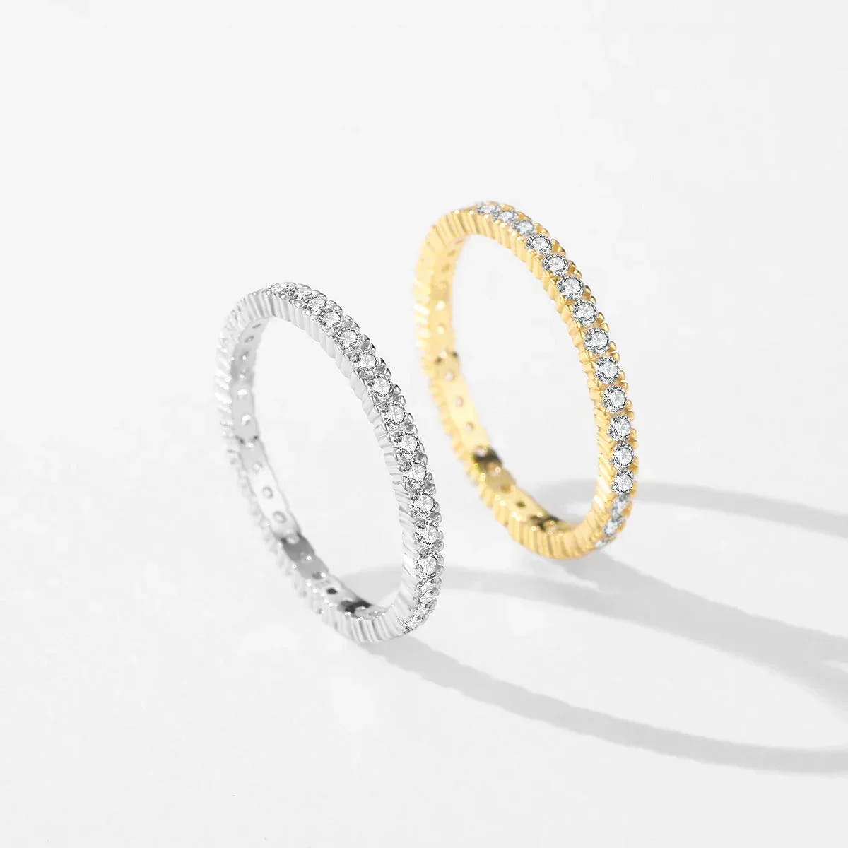 Minimal Radiant Eternity Ring