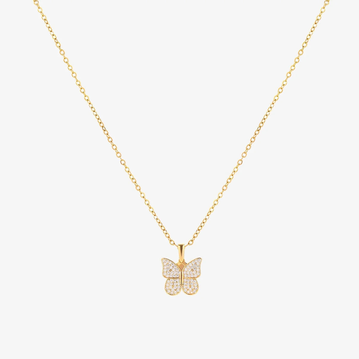 Radiant Butterfly Necklace | Gold