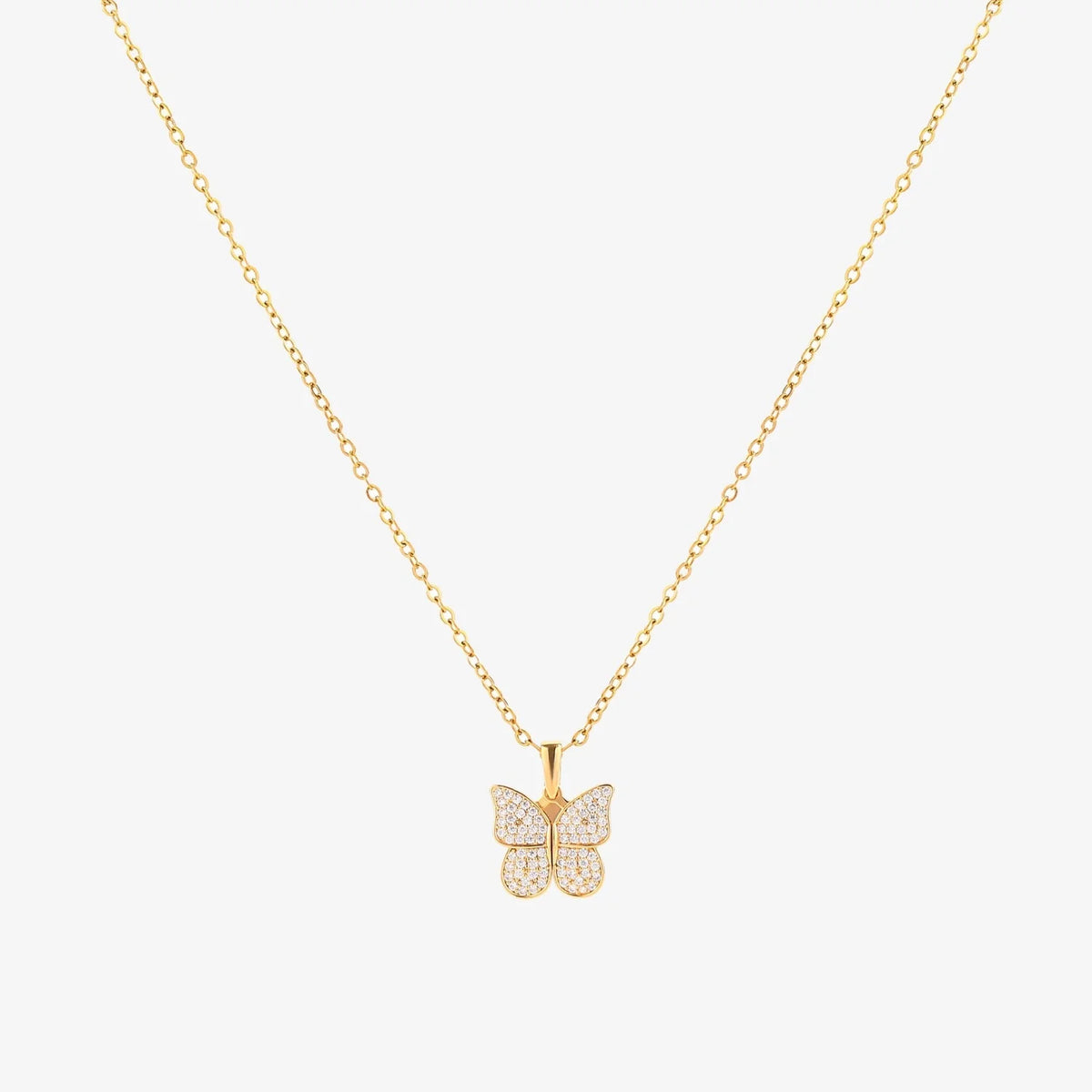Radiant Butterfly Necklace | Gold