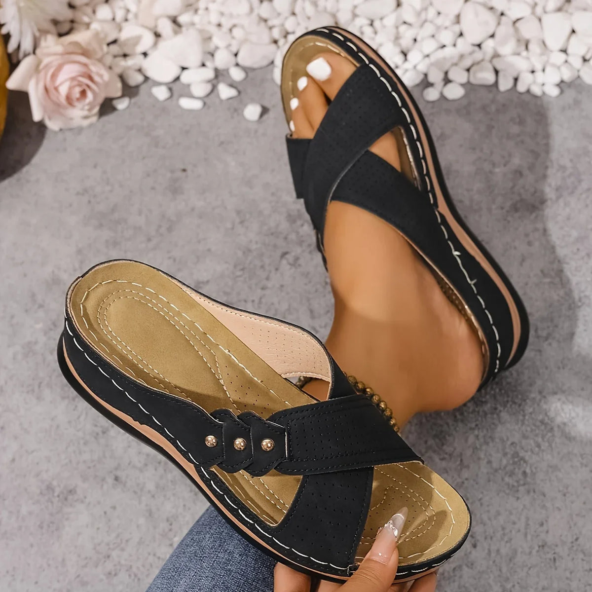 Rufia | Supportive Comfort Wedge Sandals