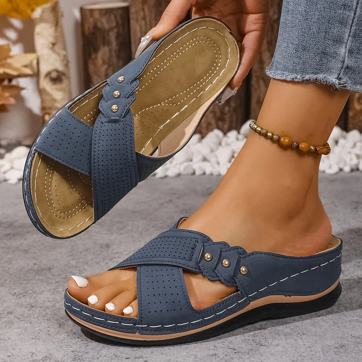 Rufia | Supportive Comfort Wedge Sandals