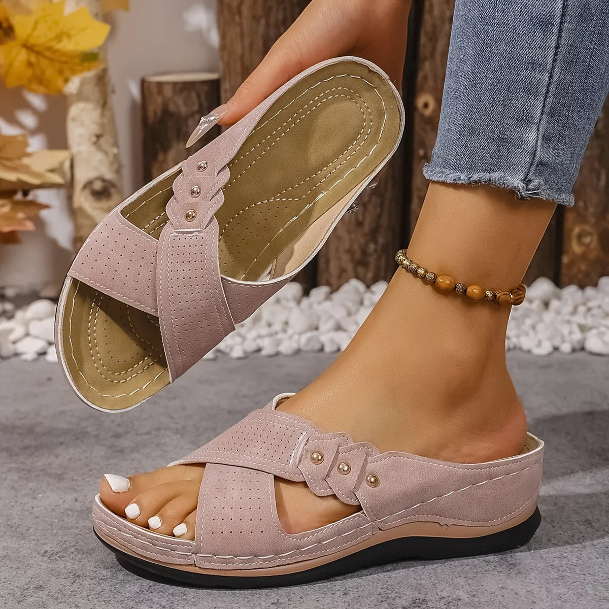Rufia | Supportive Comfort Wedge Sandals