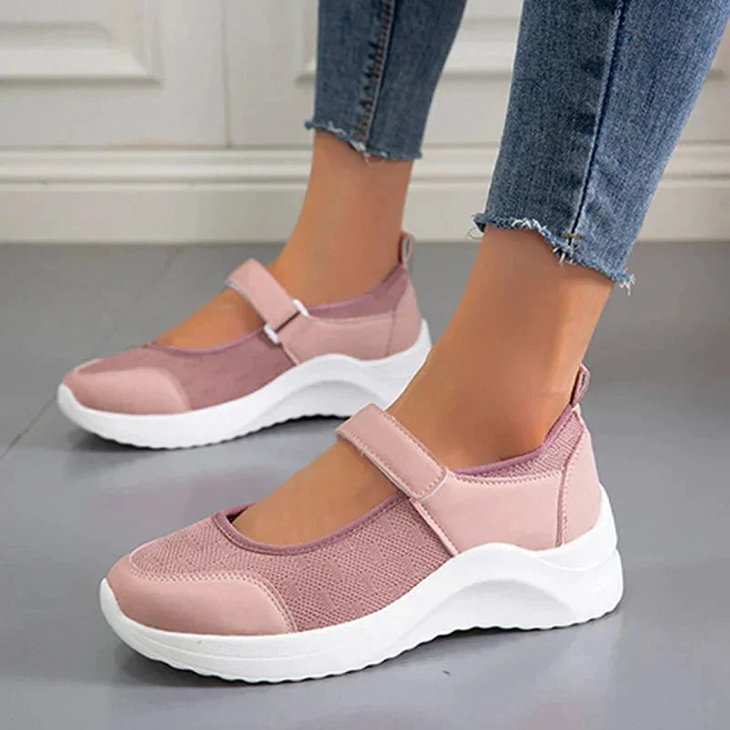 Savannah | Comfy Open-Toe Platform Sneakers