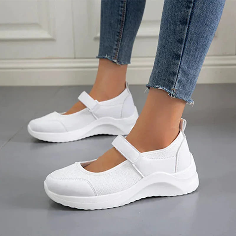Savannah | Comfy Open-Toe Platform Sneakers