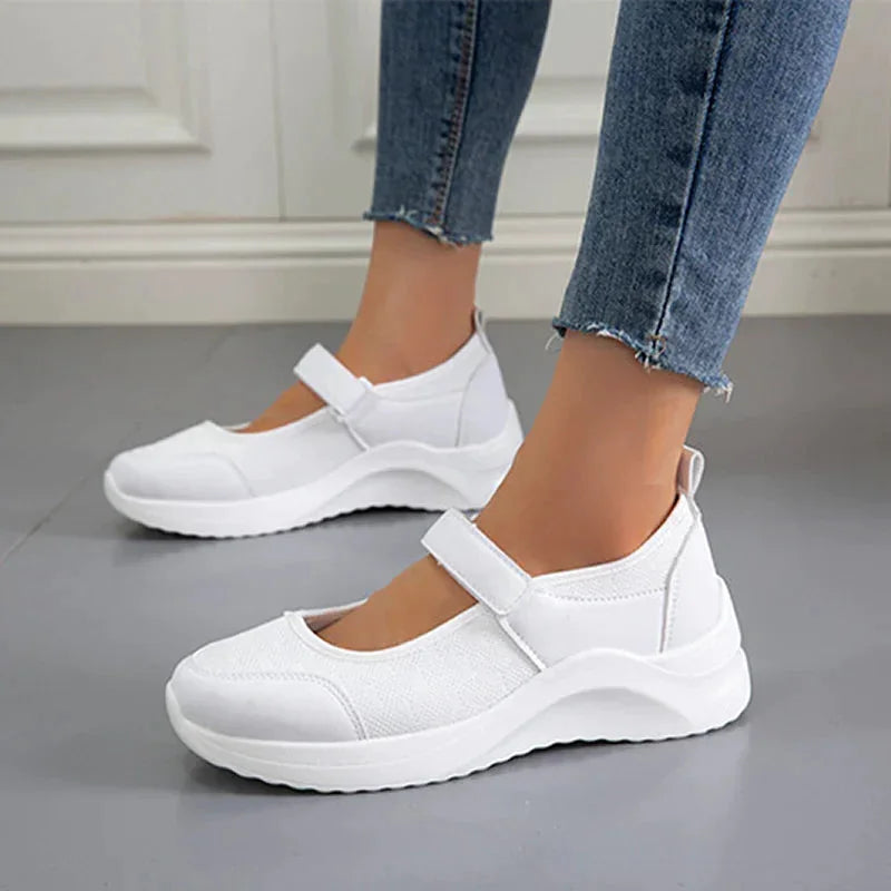 Savannah | Comfy Open-Toe Platform Sneakers