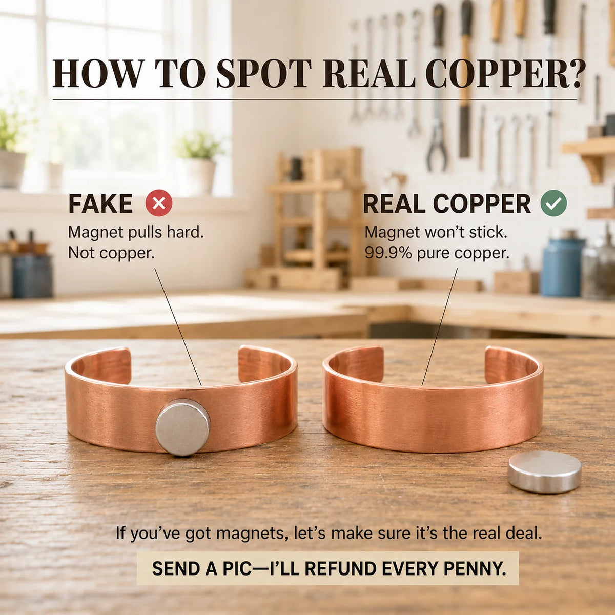 Slate Men's Copper Bracelet