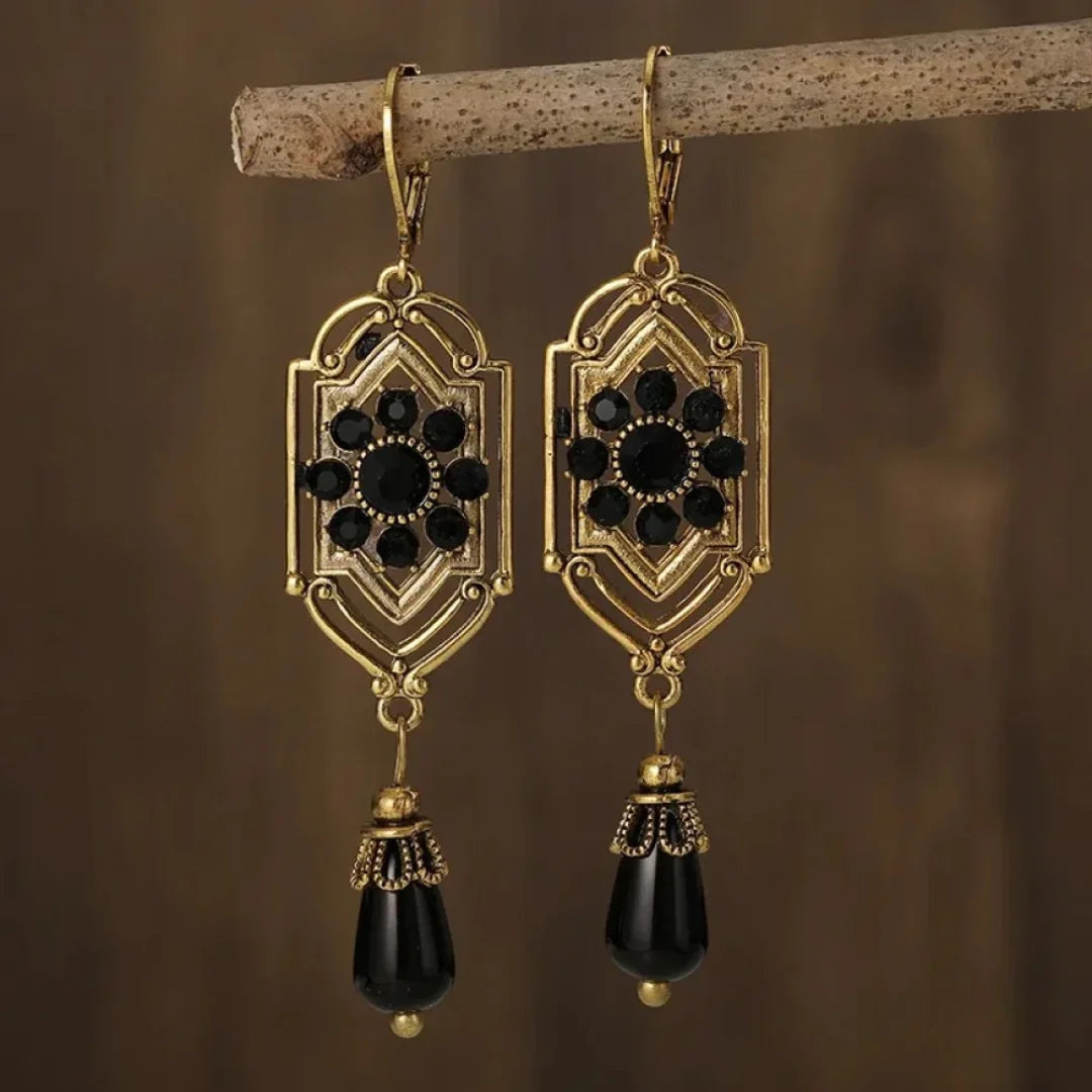 Sophisticated Crystal Drop Earrings