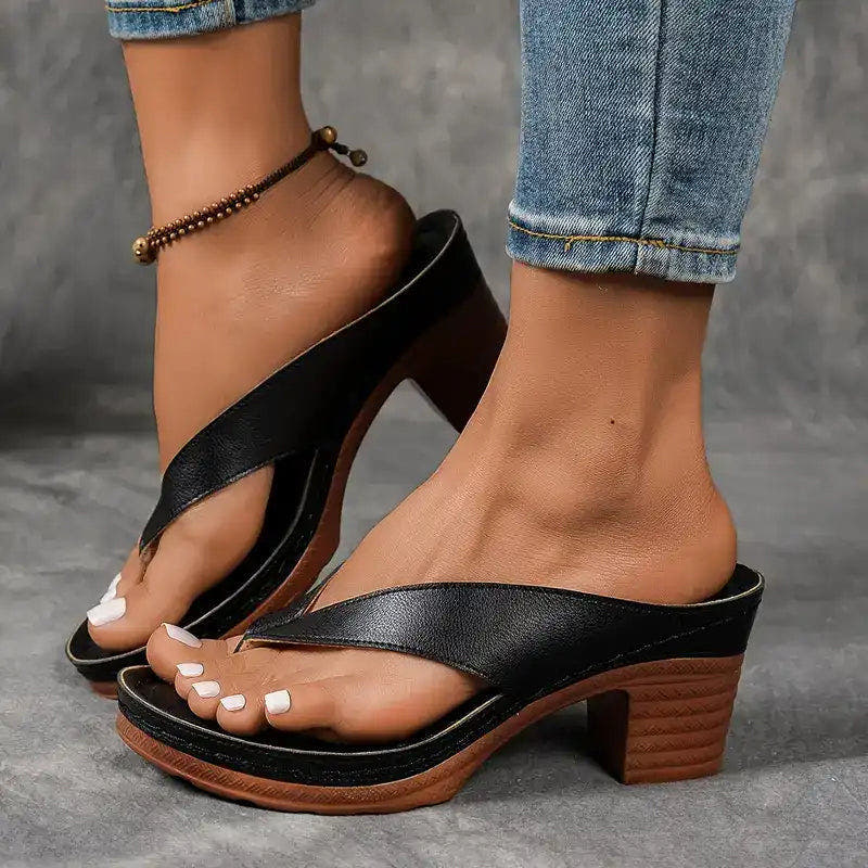 Avalon | Toe-Ring Block Heel Sandals