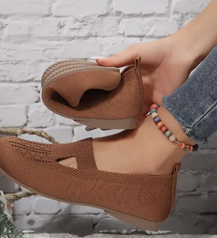 Ronna | Stretch Knit Slip-On Sandals