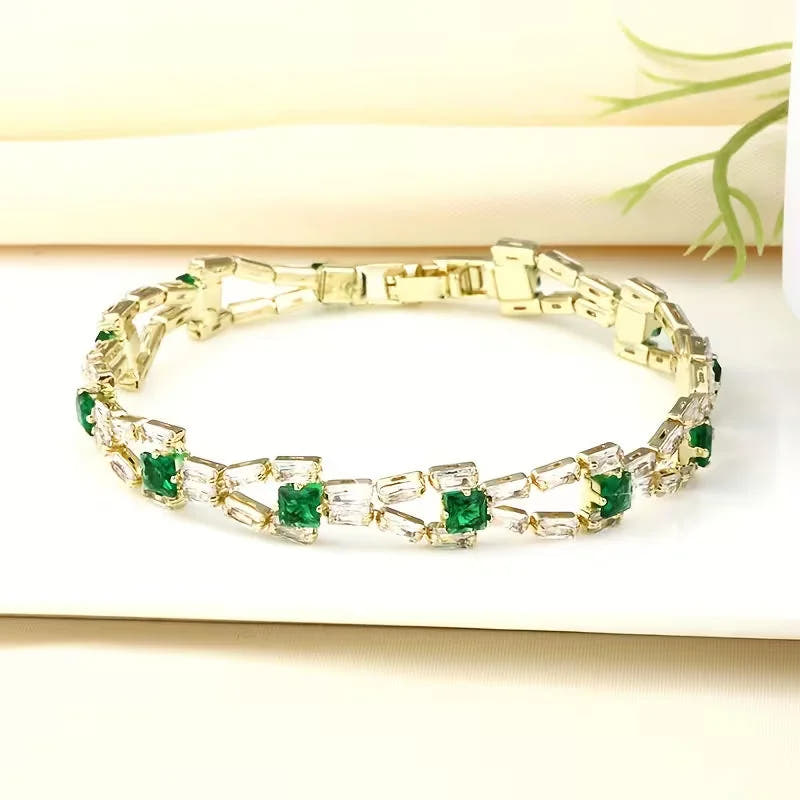 Verde Link Tennis Bracelet | Gold