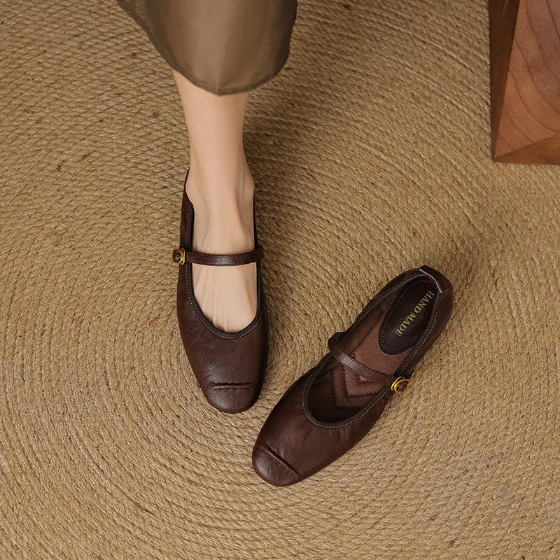 Wani | Leather Flats