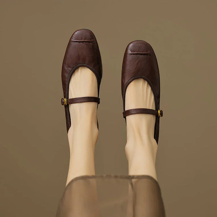 Wani | Leather Flats